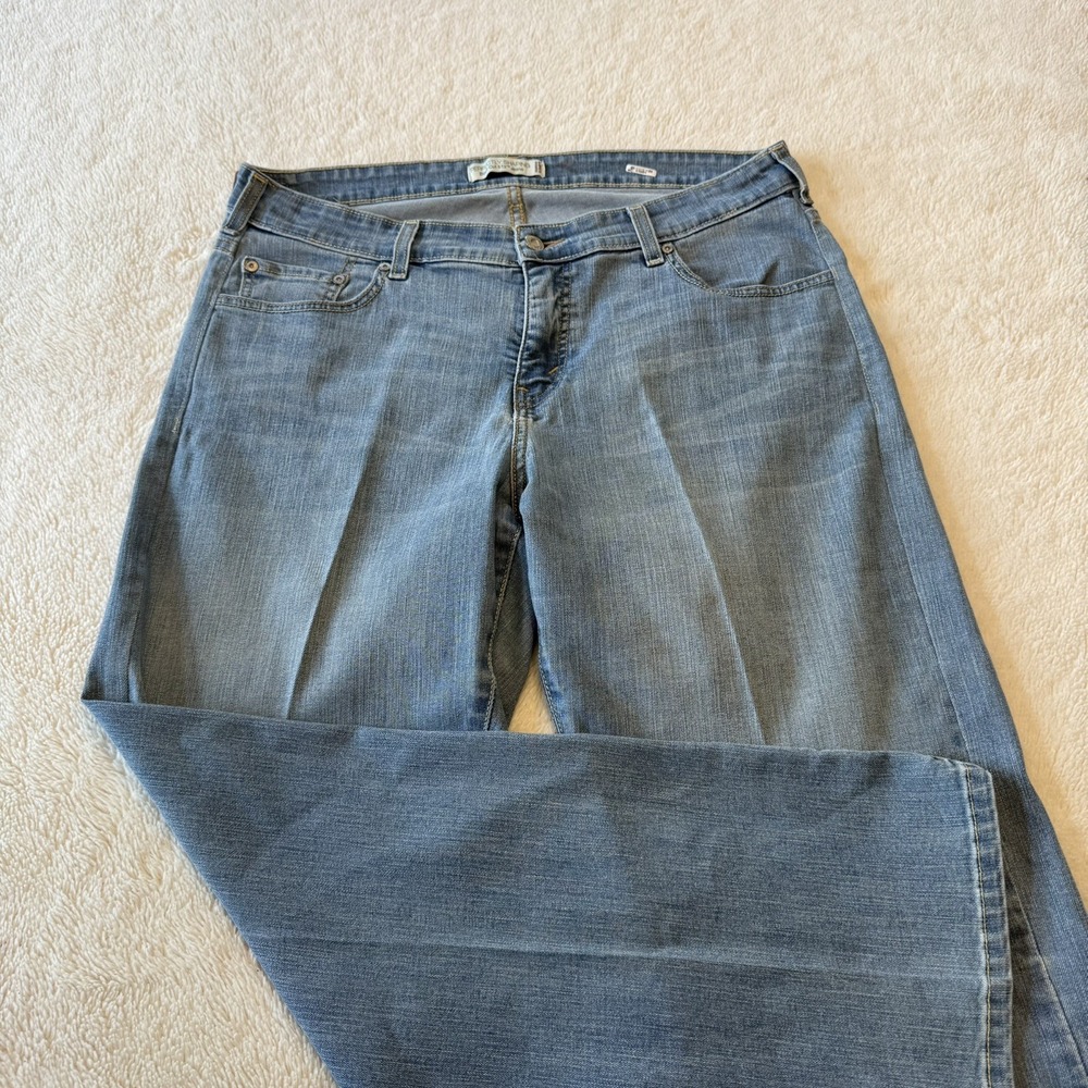 Levis Perfectly Slimming 512 Jeans Womens 20 Blue High Rise Studded 36x29